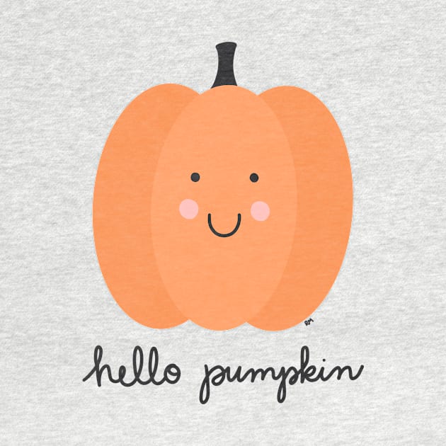Cute Hello Pumpkin by RuthMCreative